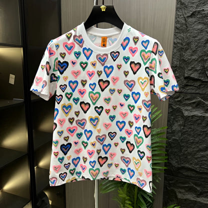 Heart Pattern T-Shirt