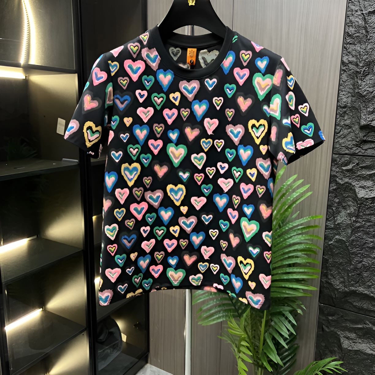 Heart Pattern T-Shirt