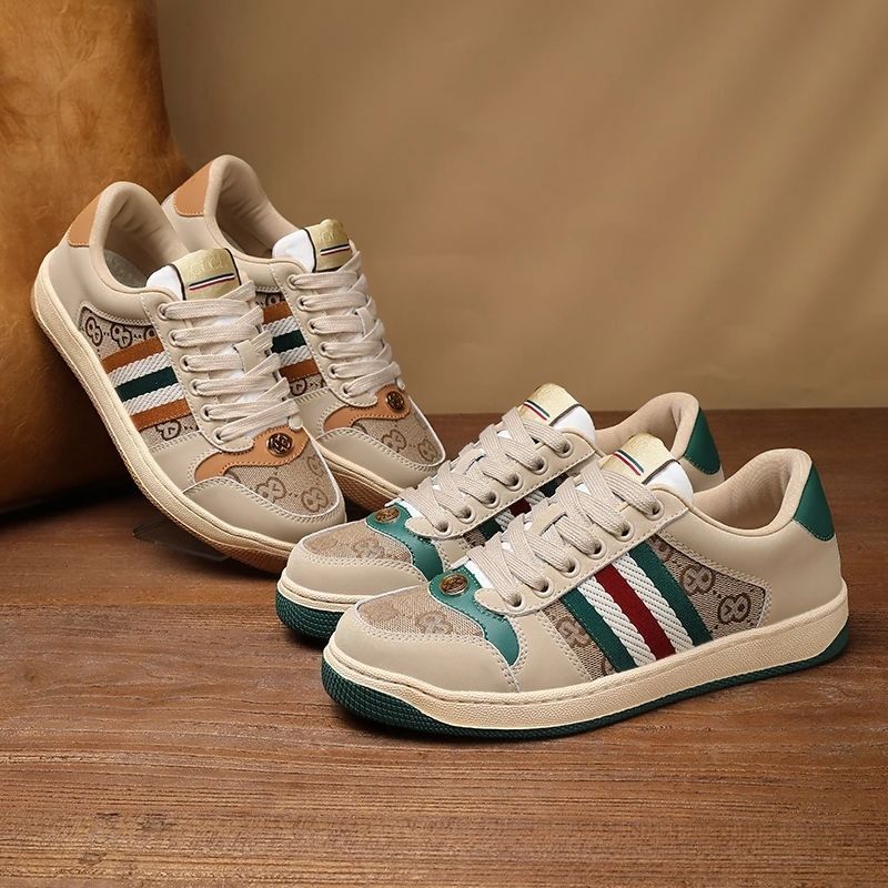 Luxury Striped Casual Sneakers