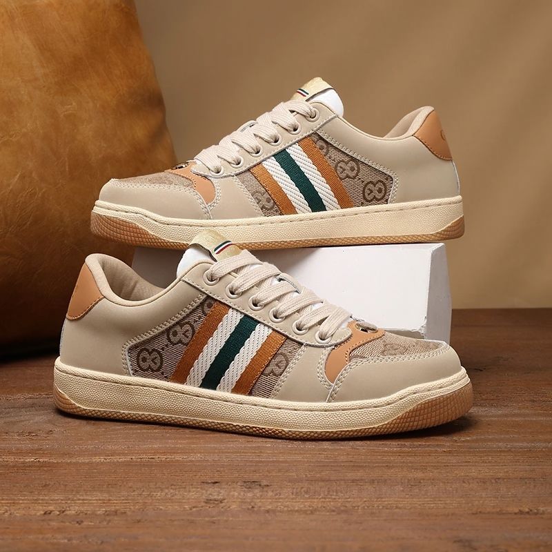 Luxury Striped Casual Sneakers