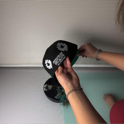 Flower Embroidered Baseball Cap