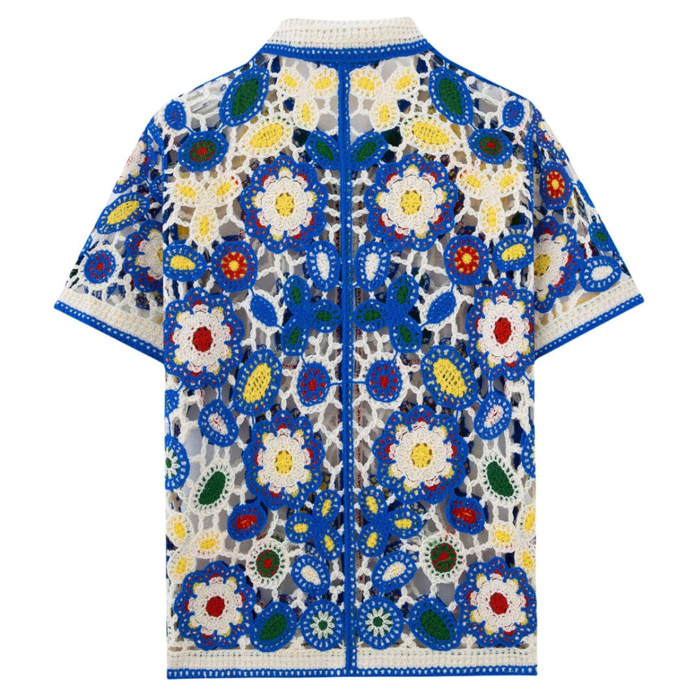 Hollow Out Woven Shirt