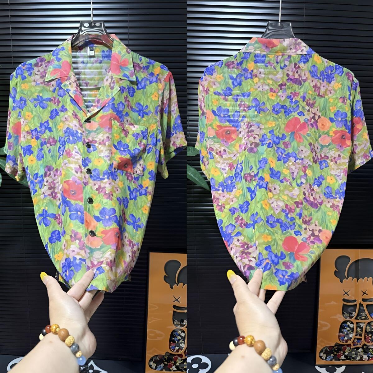 Floral Cuban Collar Shirt
