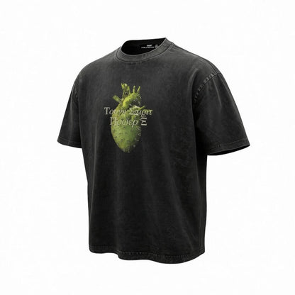 Cactus-Heart Print T-Shirt