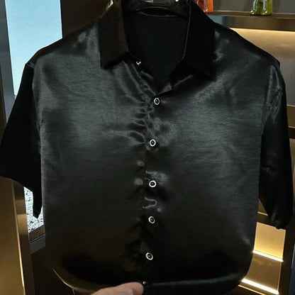 Acetate Silky Dress Shirt