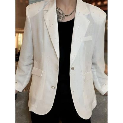 Rhinestone Casual Blazer