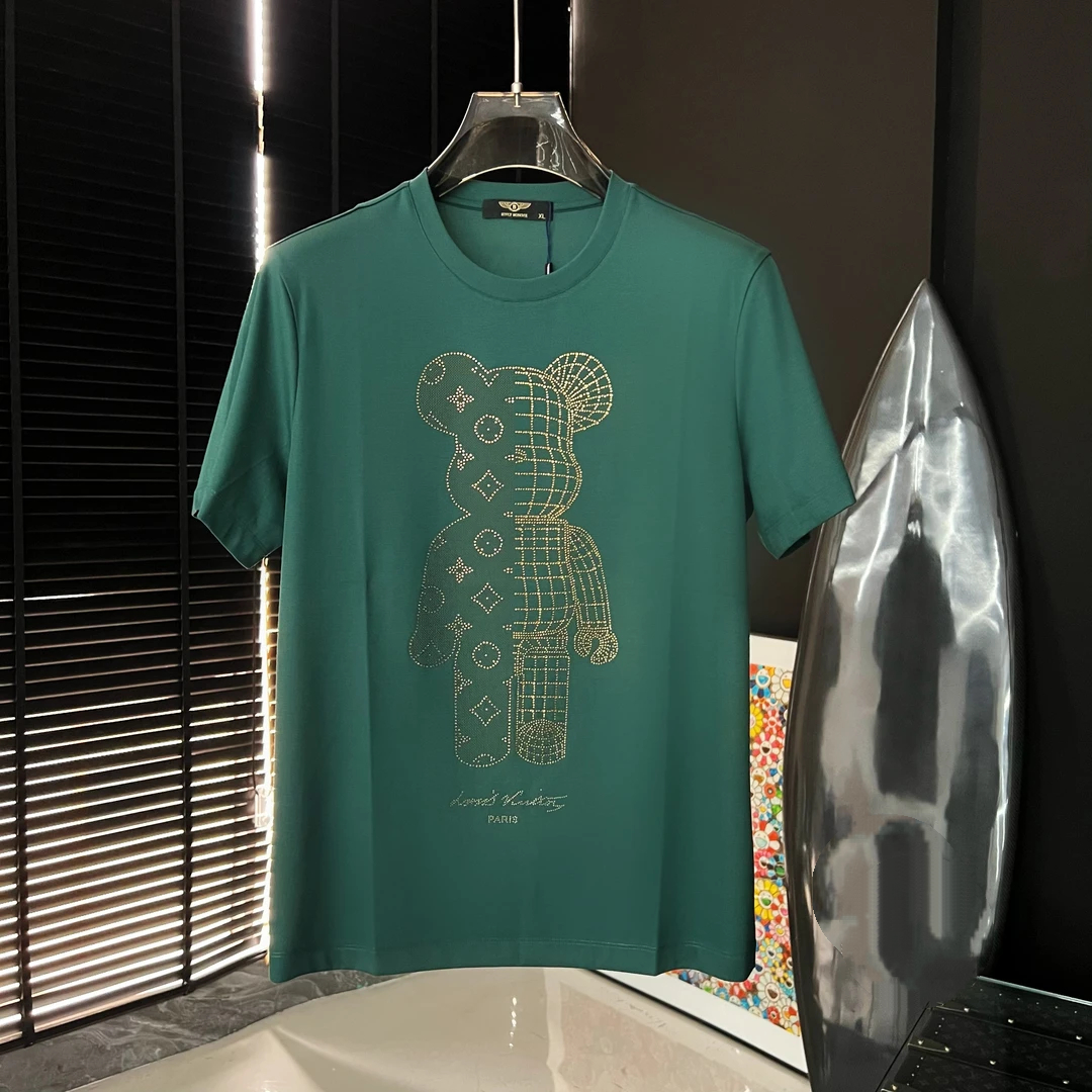Toy Bear Rhinestone Print T-Shirt