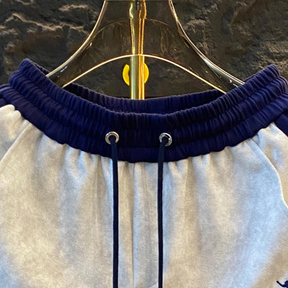 Color Block Casual Five-Point Shorts