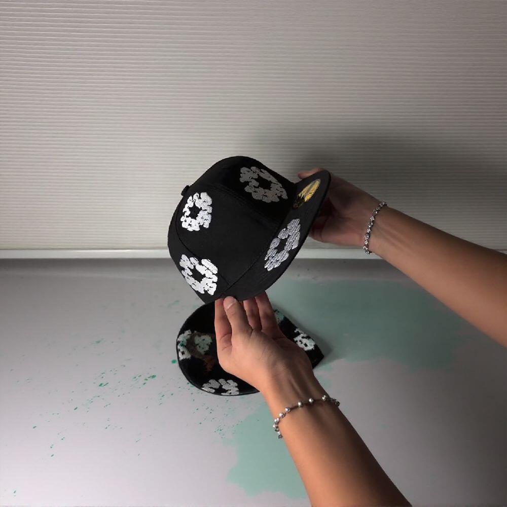 Flower Embroidered Baseball Cap