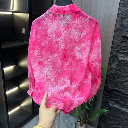 Floral Pattern Lightweight Shirt