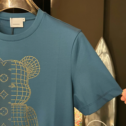 Toy Bear Rhinestone Print T-Shirt
