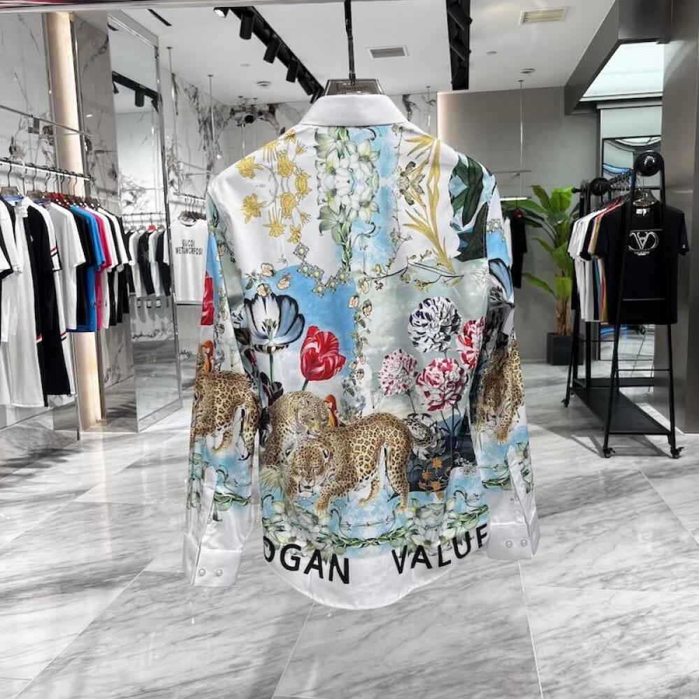 Jungle Leopard Group Print Shirt
