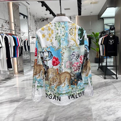 Jungle Leopard Group Print Shirt