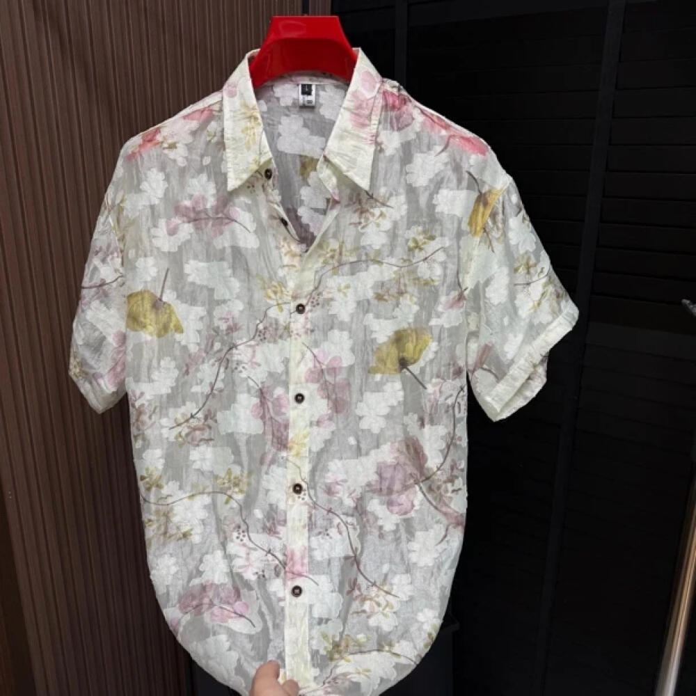 Lightweight Floral Pattern Shirt