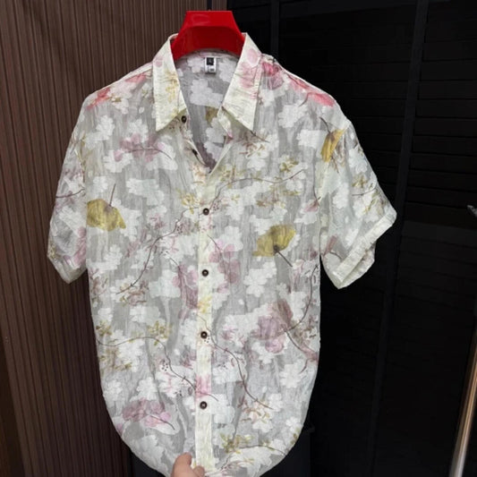 Lightweight Floral Pattern Shirt