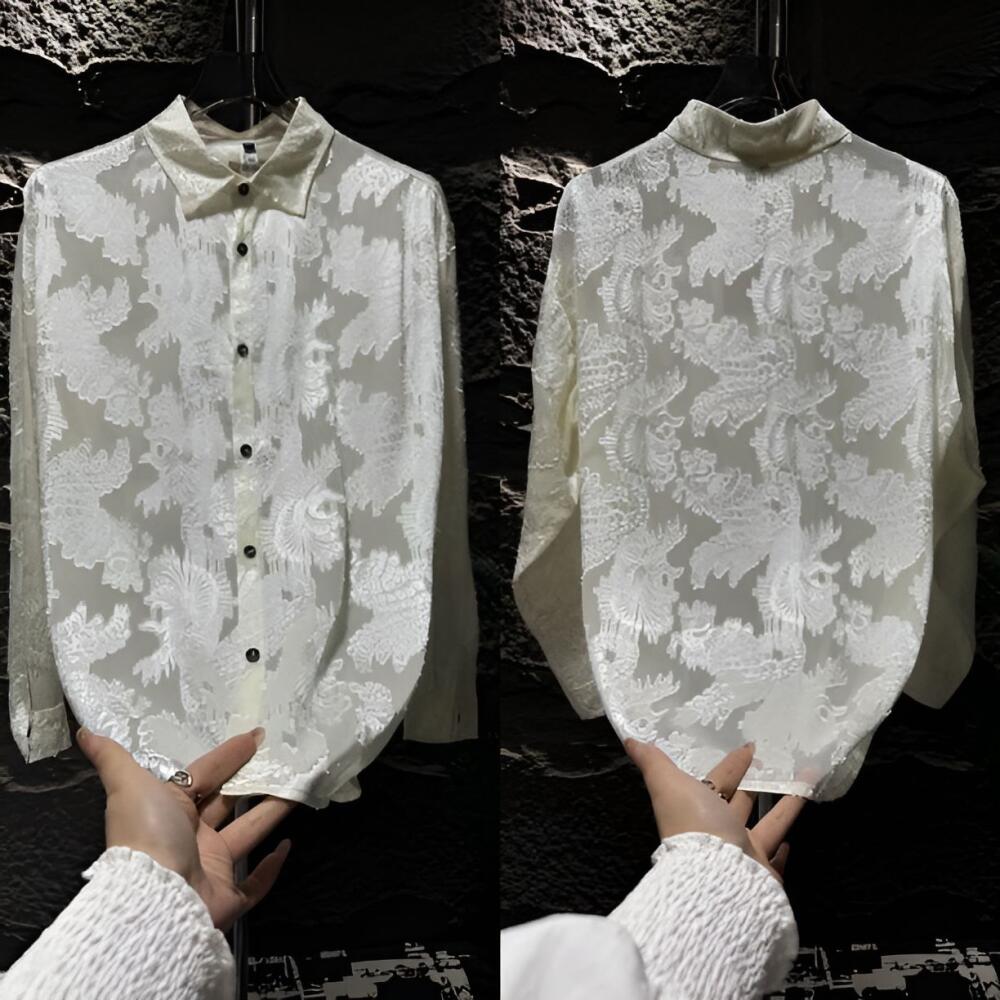 Floral Embossed Shirt