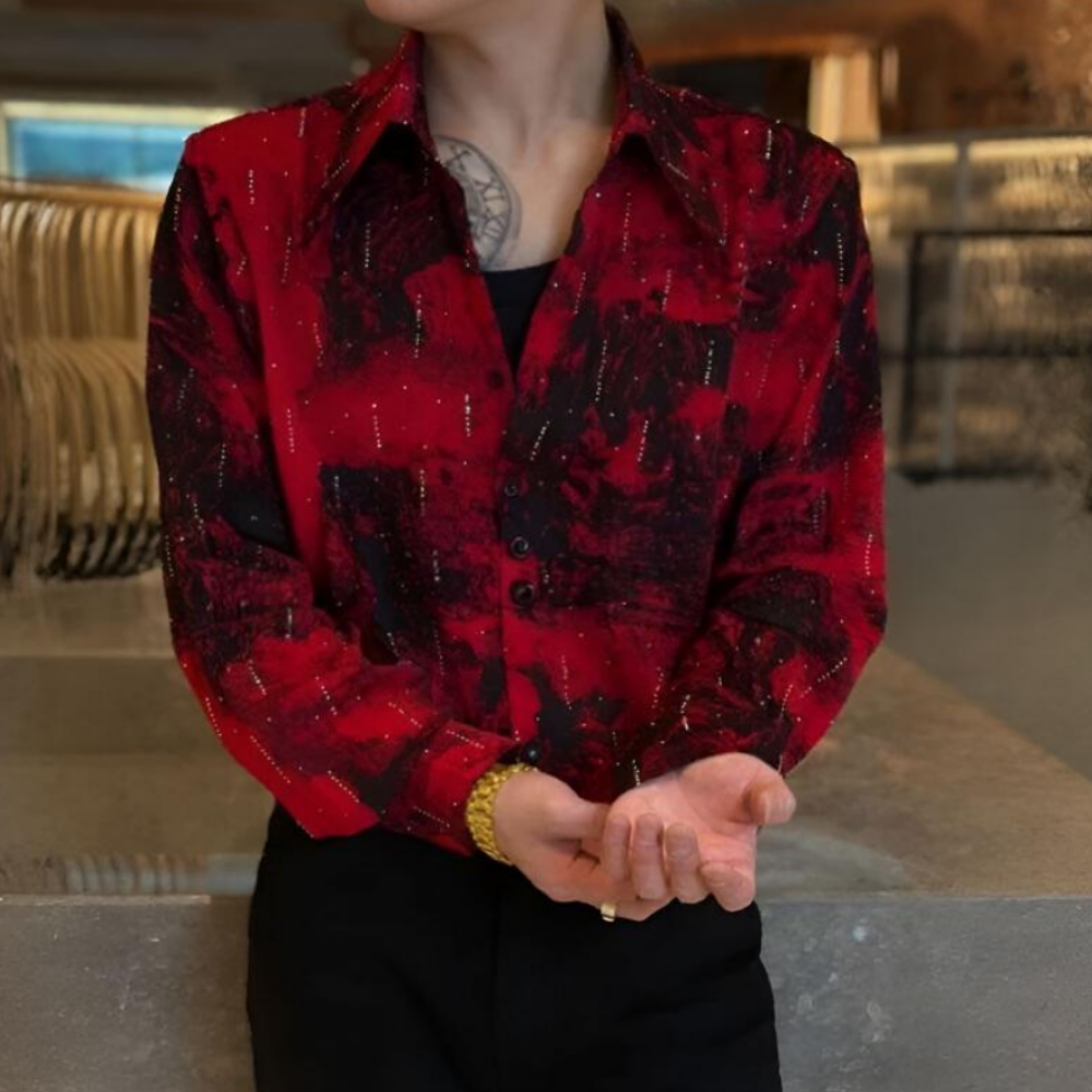 Party Series Rhinestone Shirt