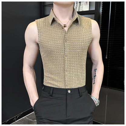 Collared Sleeveless Vest
