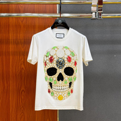 Jewel Skull Rhinestone T‑Shirt