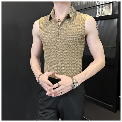 Collared Sleeveless Vest
