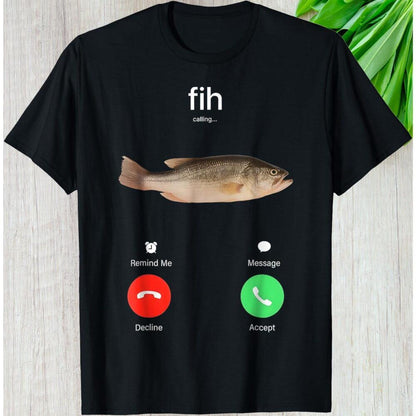 Fish Calling Prank Graphic Tee