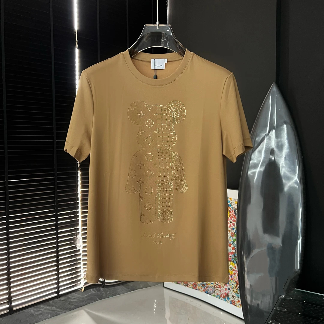 Toy Bear Rhinestone Print T-Shirt