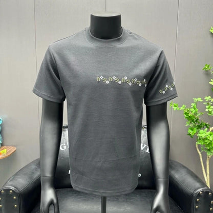 Leaf Embroidered T-Shirt