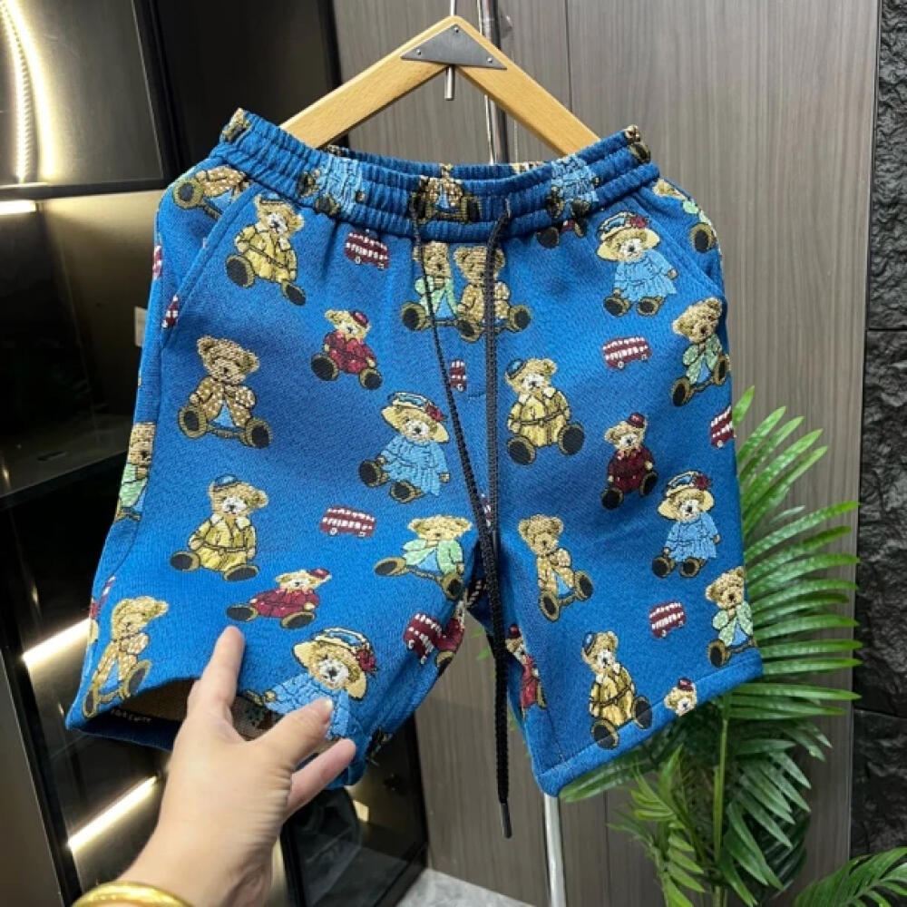 Bear Print Shorts