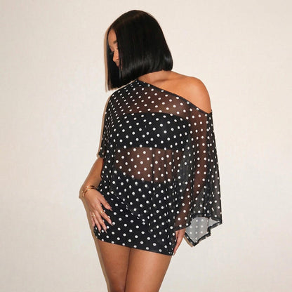 two-piece set of cover-up and skirt