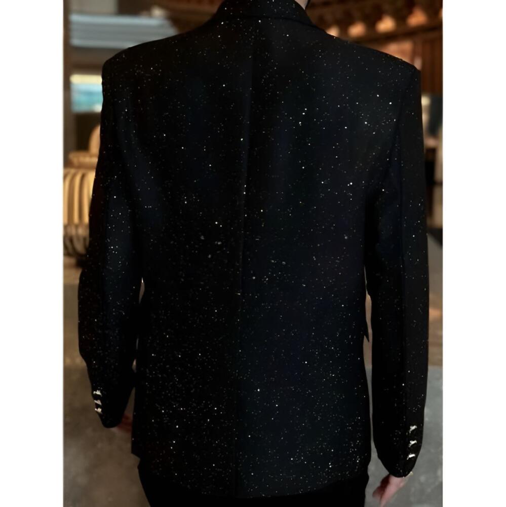 Rhinestone Casual Blazer