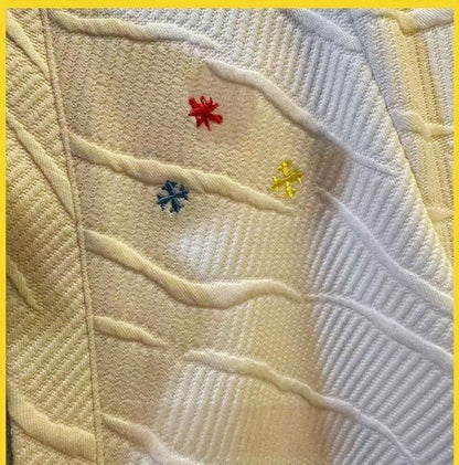 Cross Embossed Collar Polo Shirt