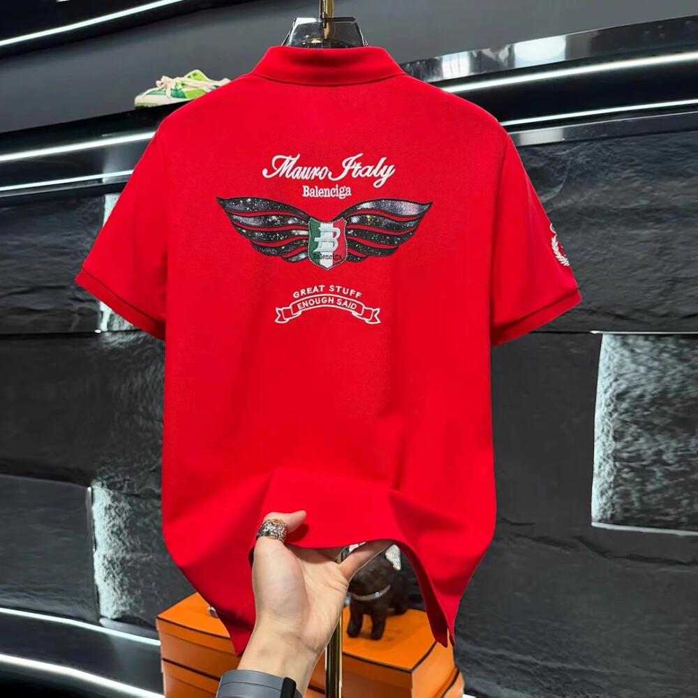 Wings Print Polo Shirt