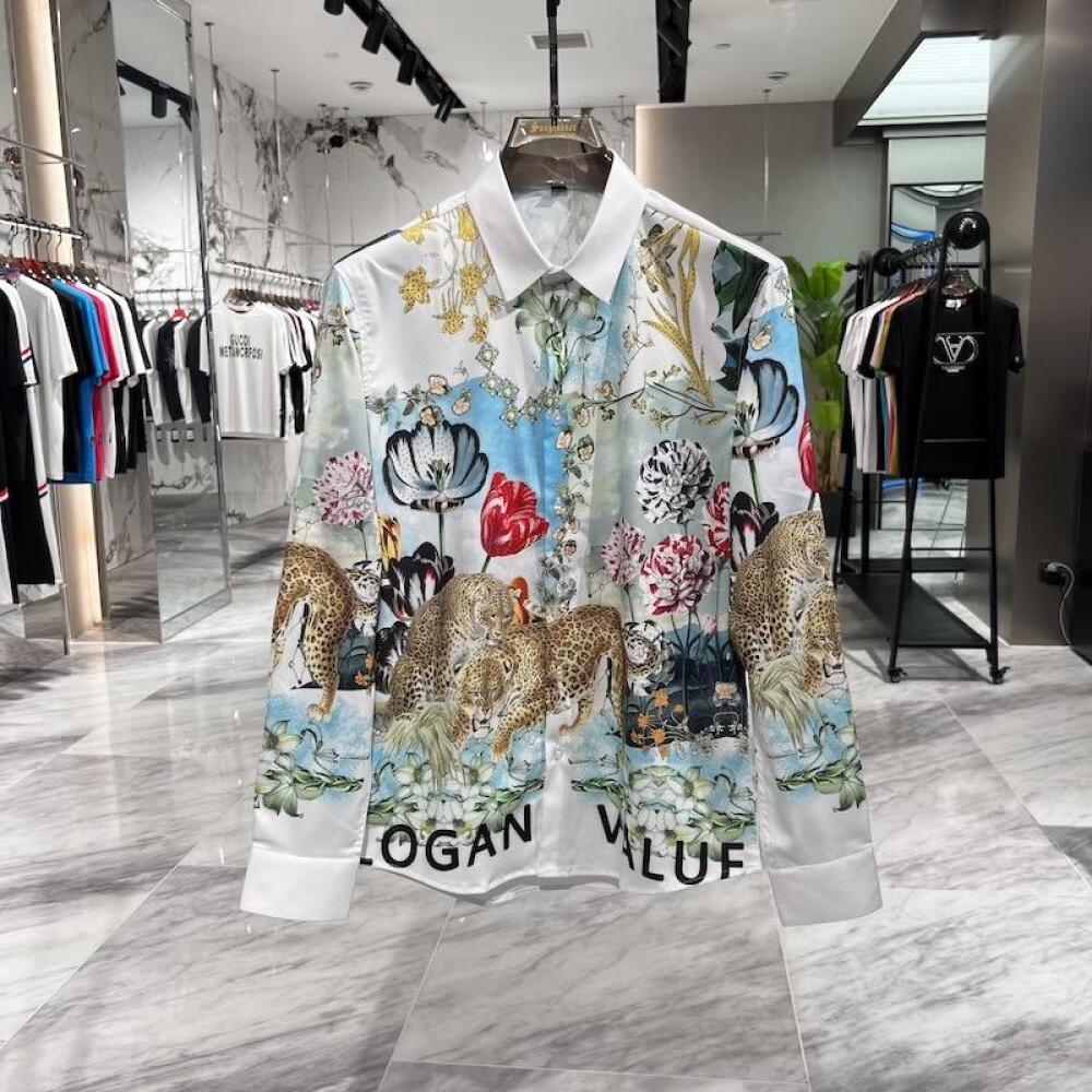 Jungle Leopard Group Print Shirt