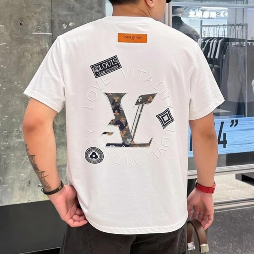 Luxury Embroidery & Patch T-Shirt