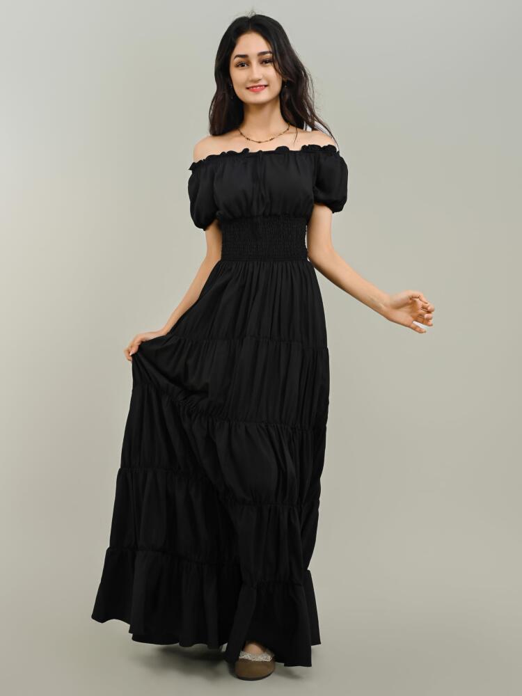 V-Neck Sleeveless Solid Color Patchwork Flared Maxi Dress