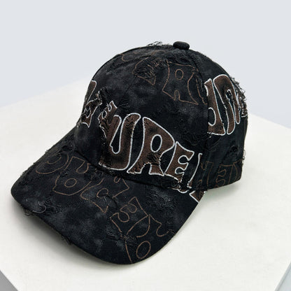 distressed canvas hat