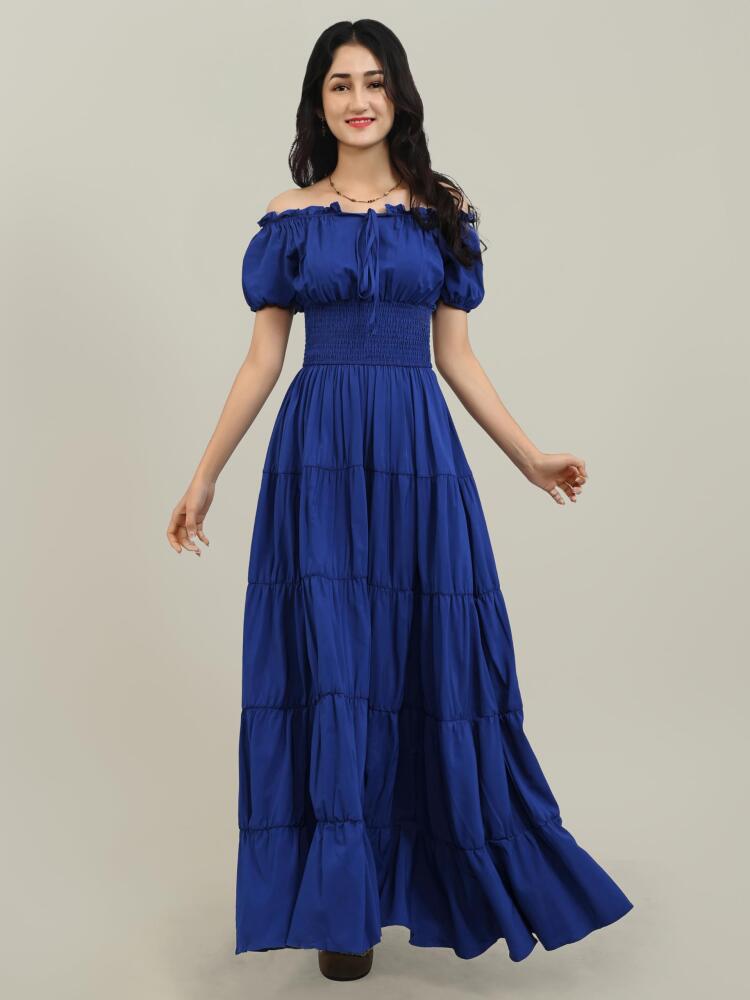 V-Neck Sleeveless Solid Color Patchwork Flared Maxi Dress