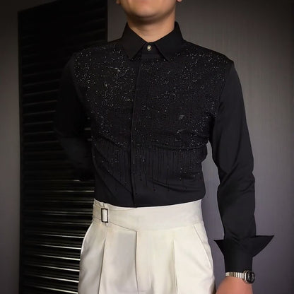 Rhinestone Men's Shirt