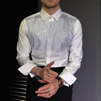 Rhinestone Men's Shirt