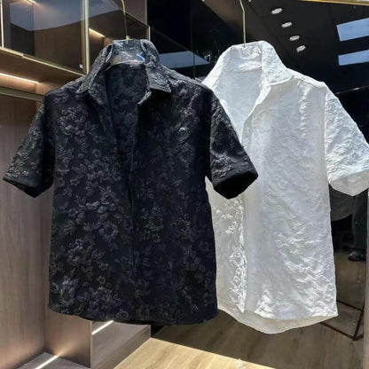 Flower Embossed Shirt