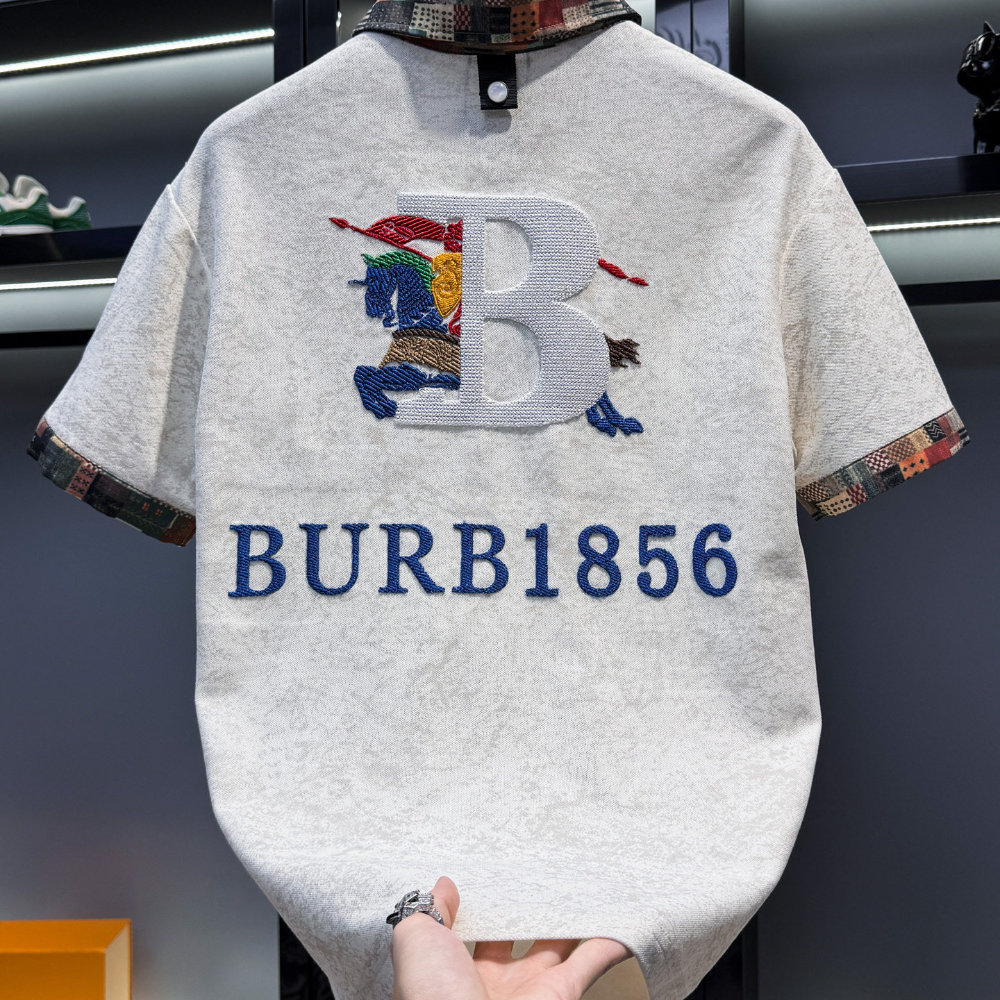High-end embroidered polo shirt
