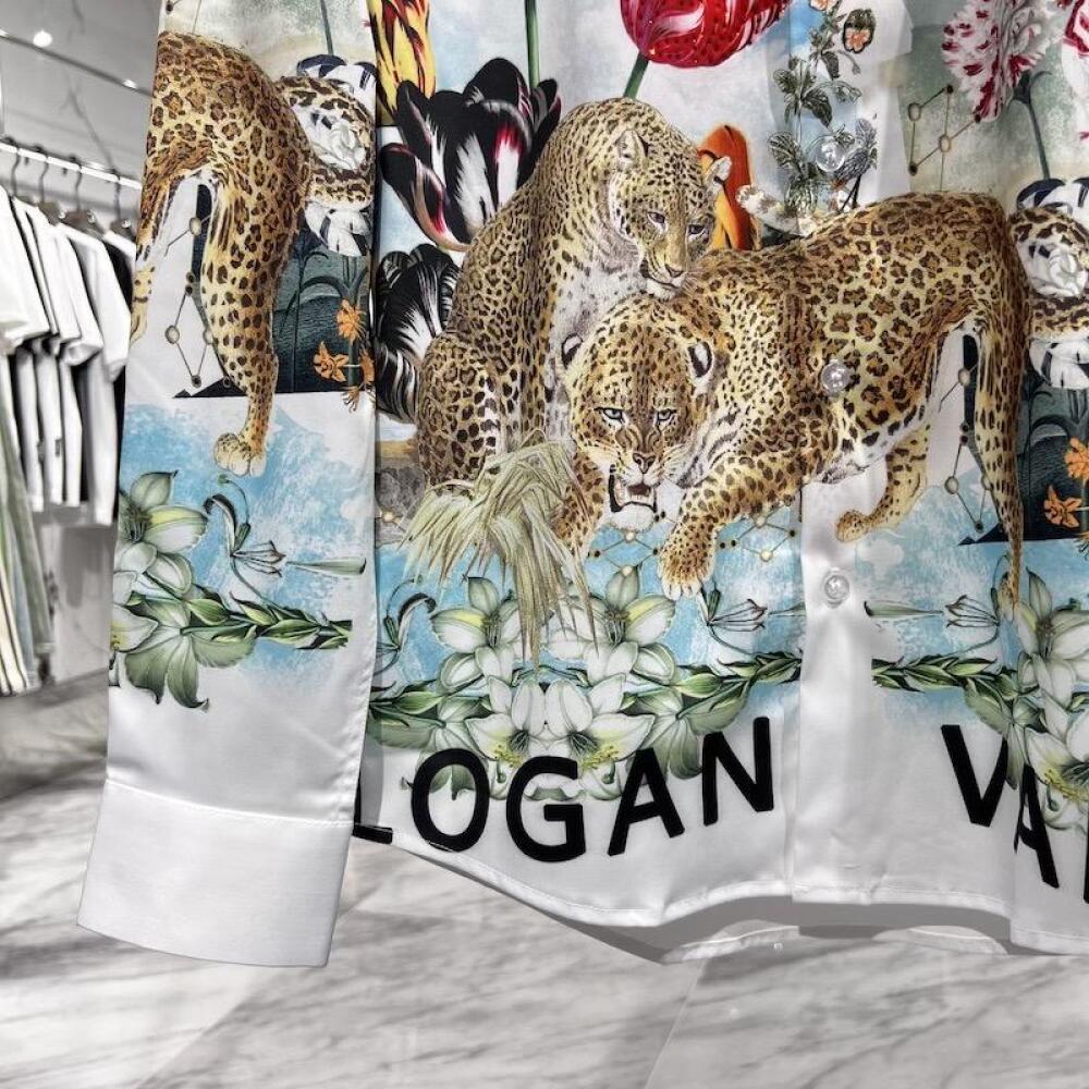 Jungle Leopard Group Print Shirt