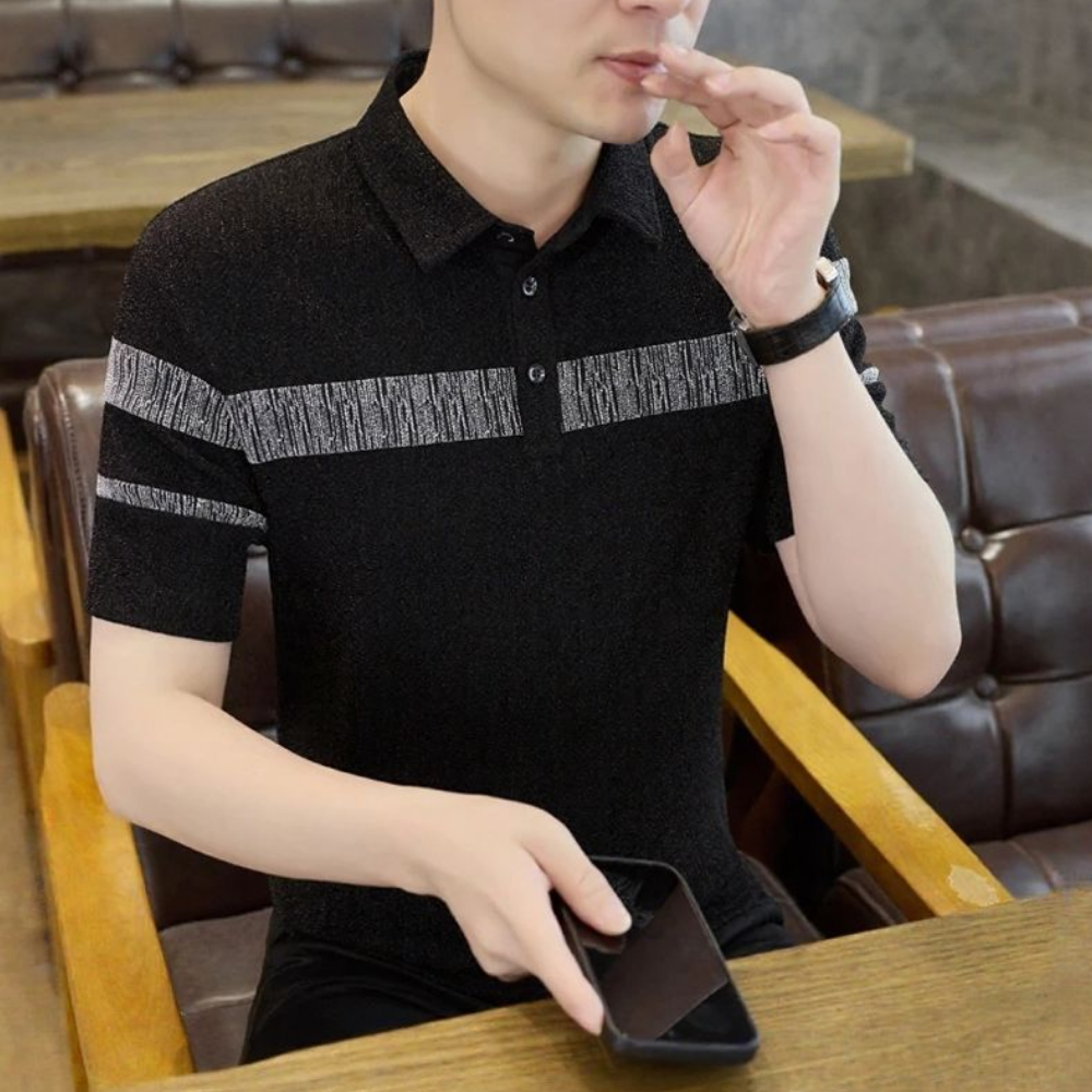 Silk Thread Business Polo Shirt