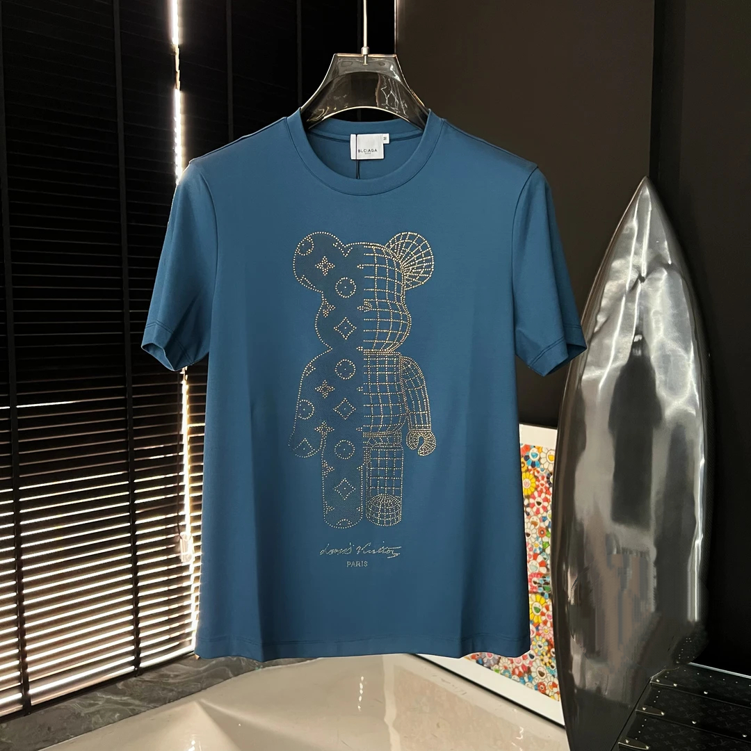 Toy Bear Rhinestone Print T-Shirt