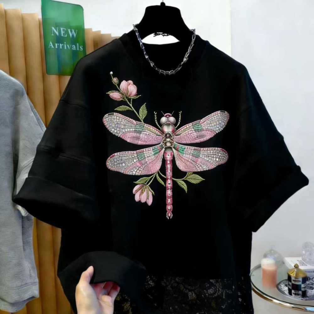 Pink Dragonfly Summer Hot Selling Short-Sleeve T-Shirt