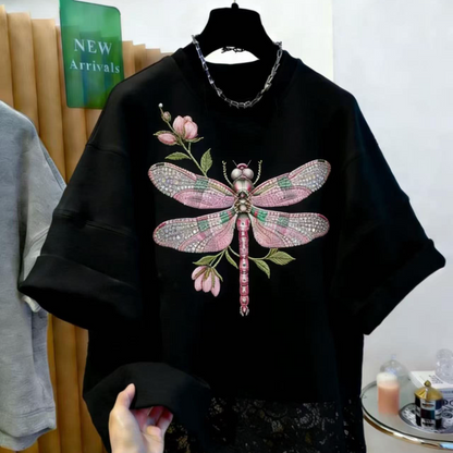 Pink Dragonfly Summer Hot Selling Short-Sleeve T-Shirt