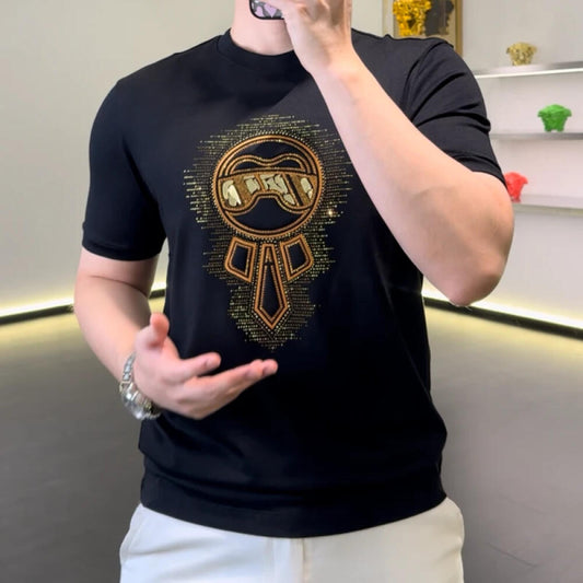 Golden Portrait T‑Shirt