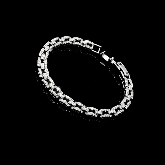 High-end Full Paved Zircon Alloy Bracelet