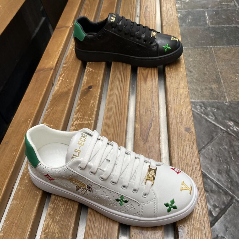 Subtle Bee Embroidered Casual Shoes