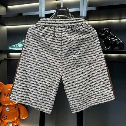 Wave & Side Stripe Casual Pants